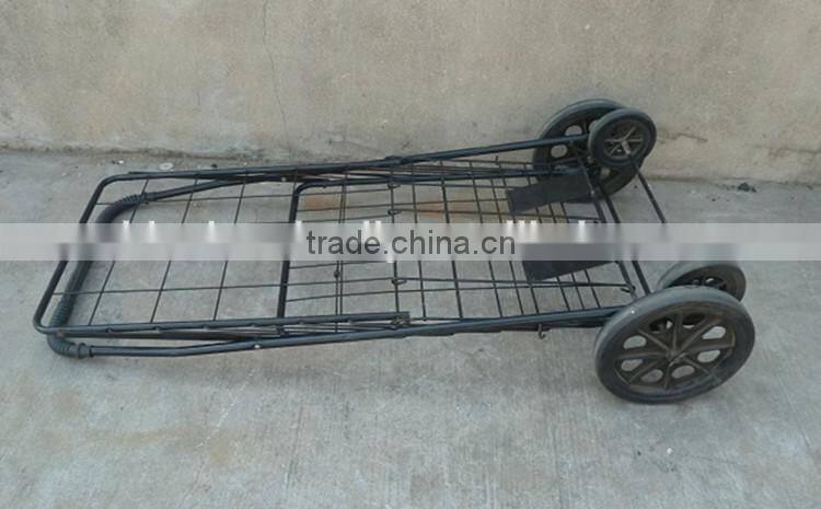 foldable shopping trolley for wholesale hand trolley with mesh basket