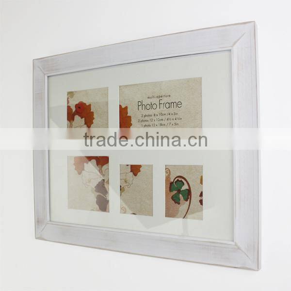 2016 beautiful baby wooden photo frame, hot sale kids wooden photo frame W09A034