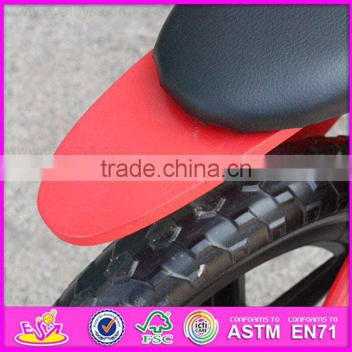 2016 wholesale cheap red kids wooden balance bicycle prices W16C143