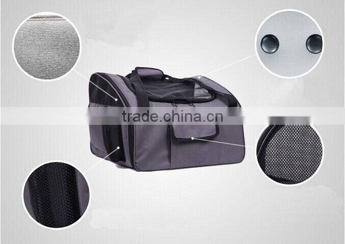 Two carry functional handle seat pet carrier for car