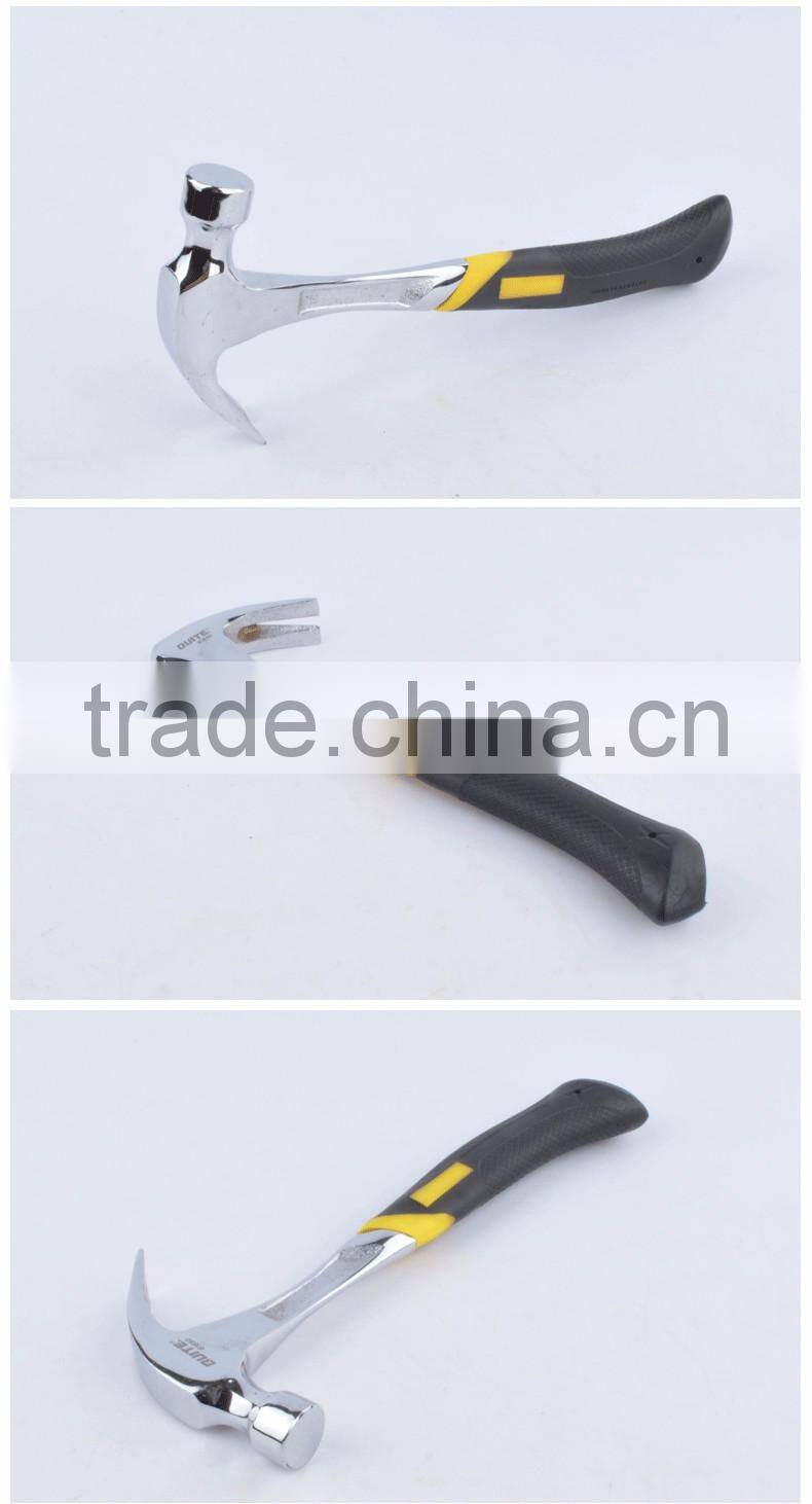 American type claw hammer with tpr plastic coated handle
