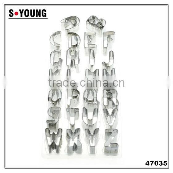 47035 26 English Letter Shape Cake cookie cutter ,fondant cake decorating tools