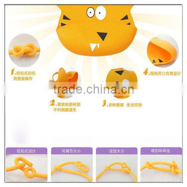 Popular and Wholesale Silicone Rubber Baby Bibs