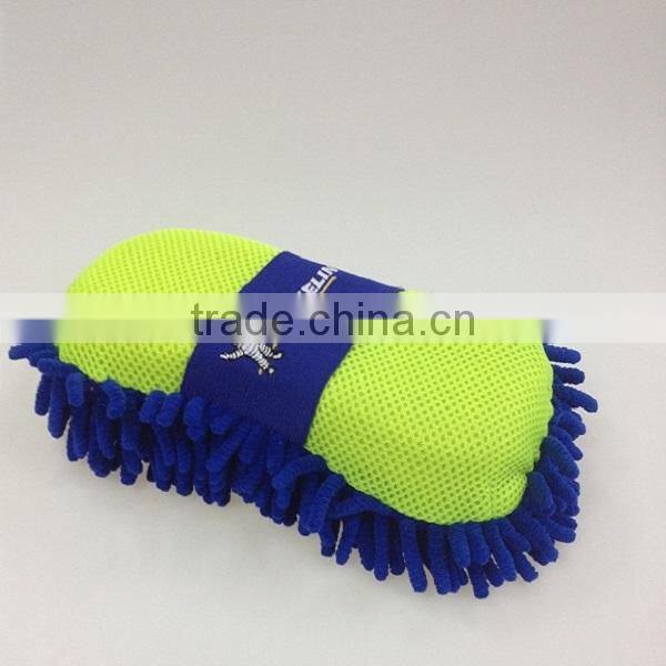 Ultra plush microfiber wash cleaning polishing auto car wash sponge
