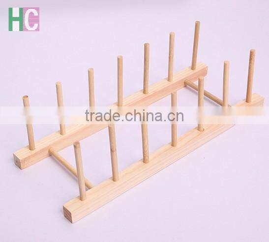 Wooden Plate dish bowl Rack