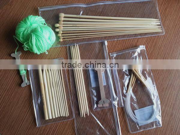 Customized Bamboo Knitting Needle Bag