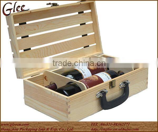 natural material promotional gift wood crate without painting