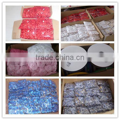 Pink logo ribbon bow with lable for gift