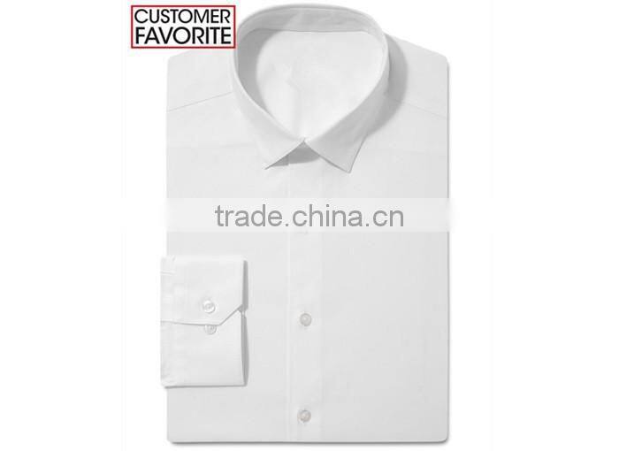 Western Men's Long Sleeves Fashion Extra Slim Fit Stretch Cotton Solid Dress Shirt