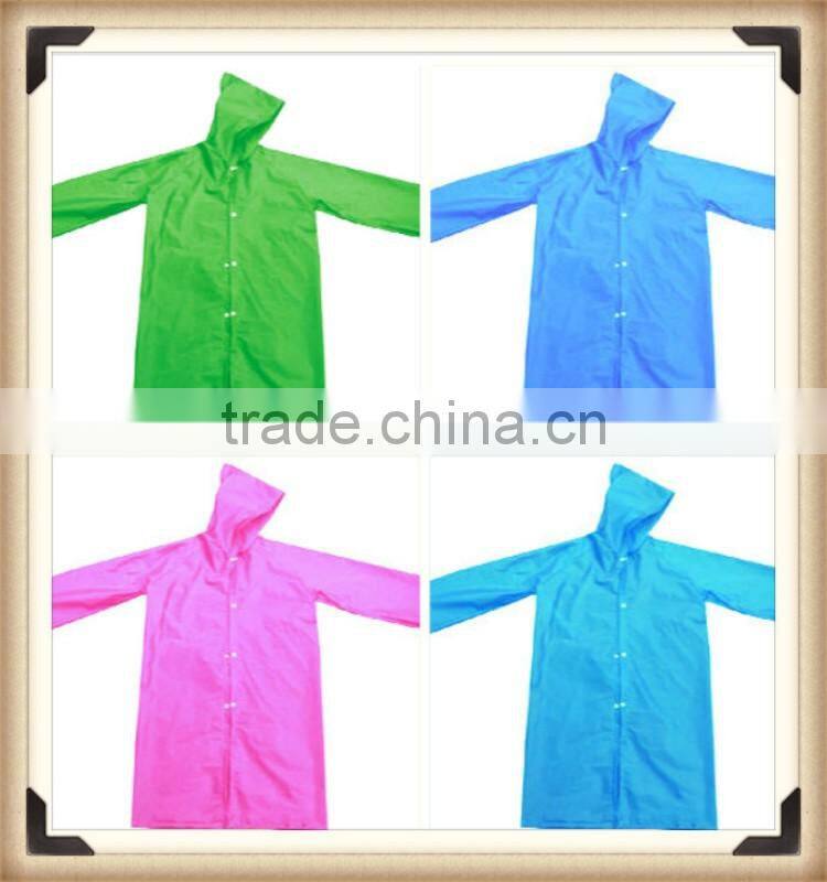 Different Colors Adult 100% PVC Rubber Raincoat with Customer' S Logo