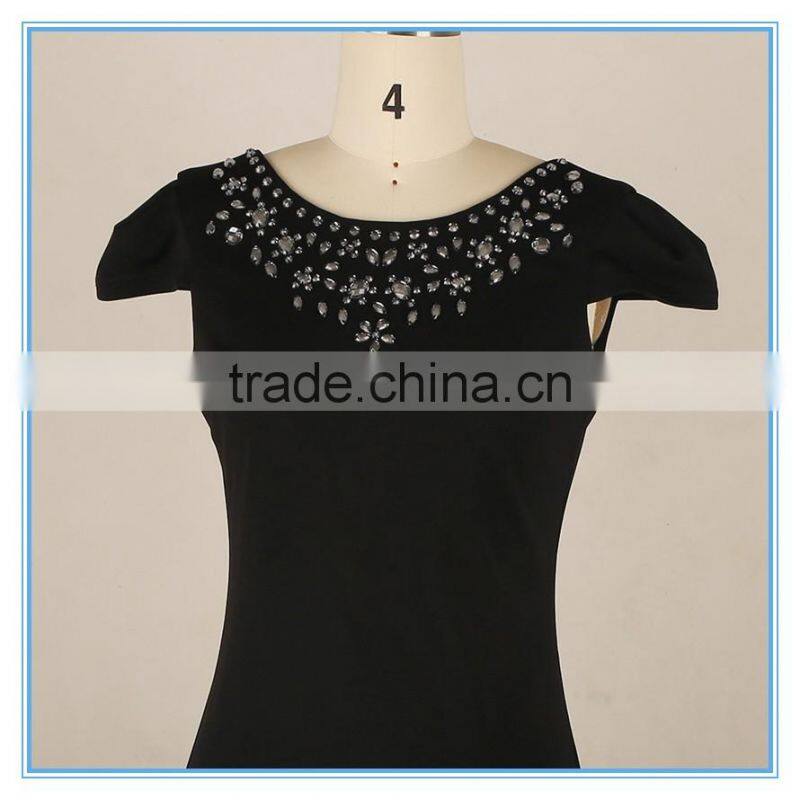 Elegant Ladies Bodycon Dress 2016 Open Back V Neck Midi Dress