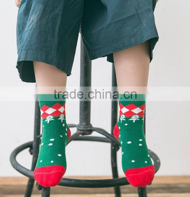 Fashion christmas children short socks cartoon stocking socking