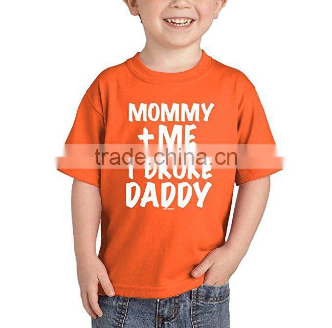 mommy and me kids t shirts custom 100% PreShrunk Cotton blank plain t shirt wholesale