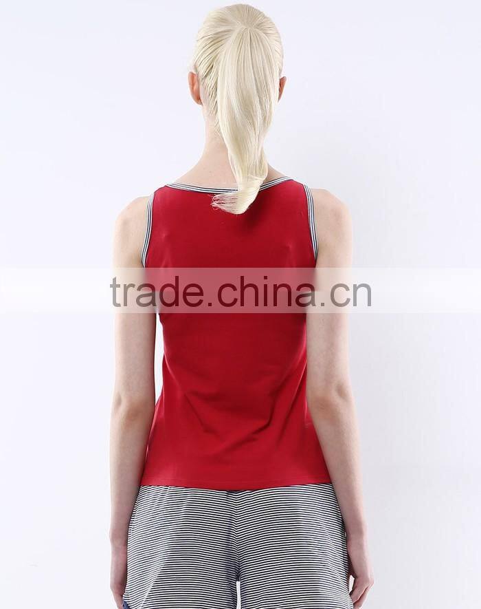 Classic printing wholesale running singlets for lady