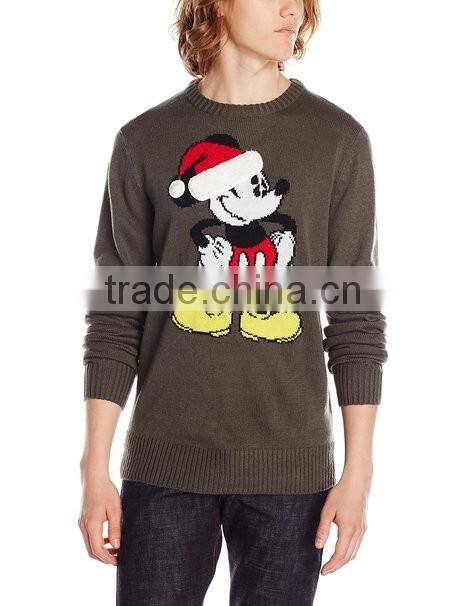 2016 New design Santa hat , 100% Acrylic pullover sweater design for men