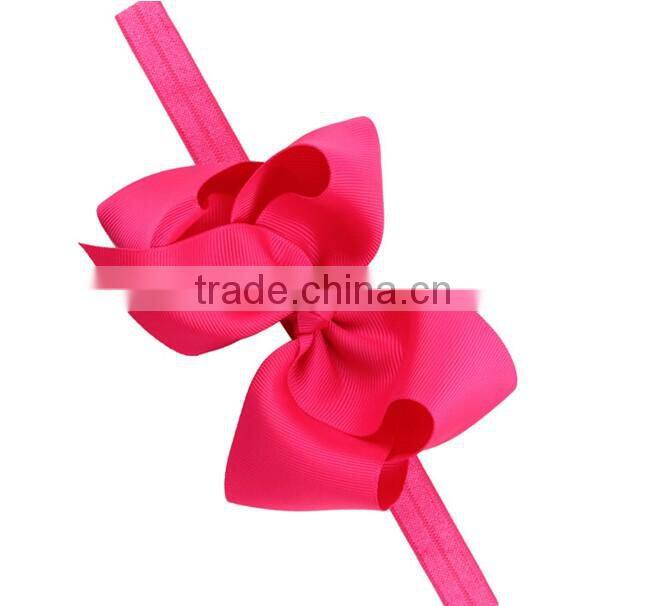 F40634A Girls hairhands colorful beautiful bowties girl headband