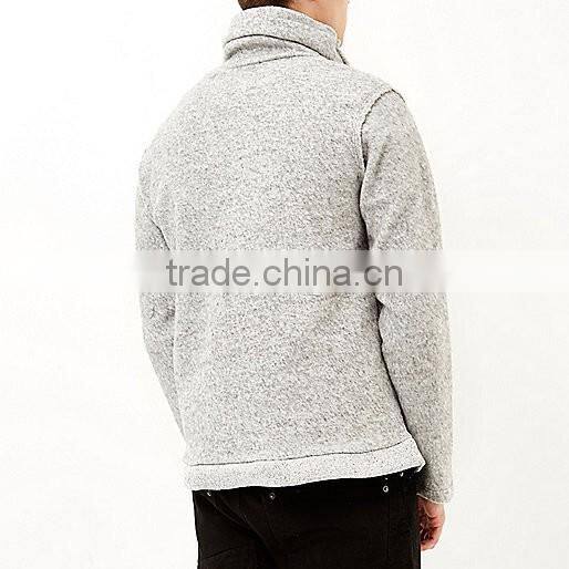 2016 Winter High Neck Plain Design Men Casual Stylish Sweatshirt