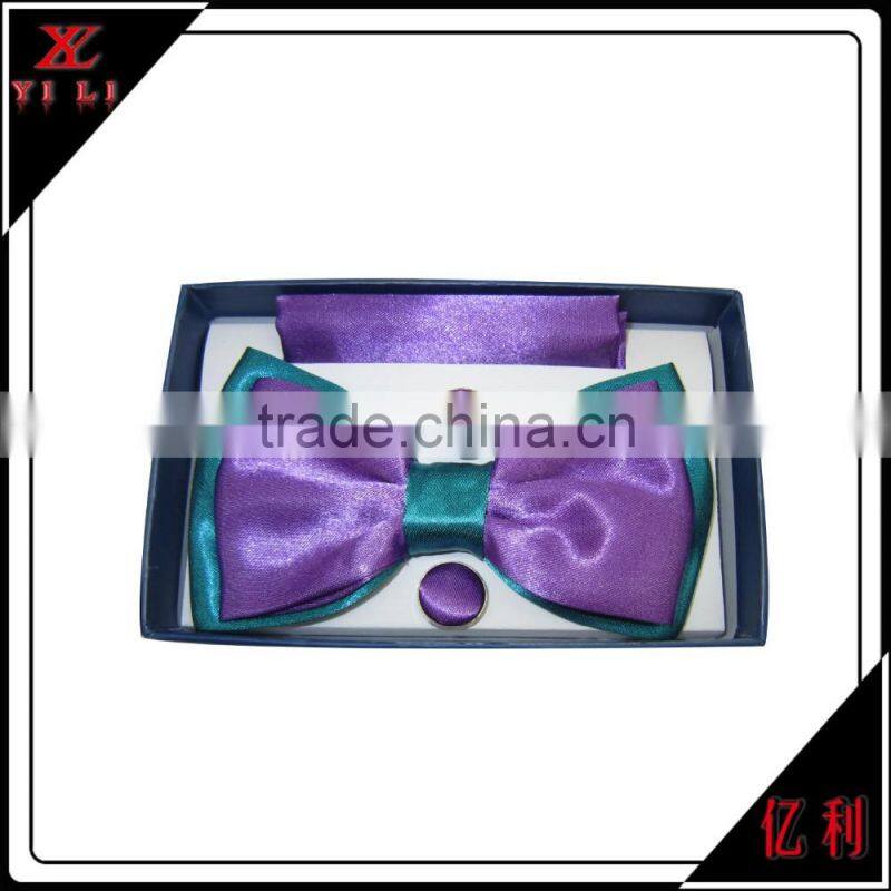 Latest design portable colored tie bow ties for men