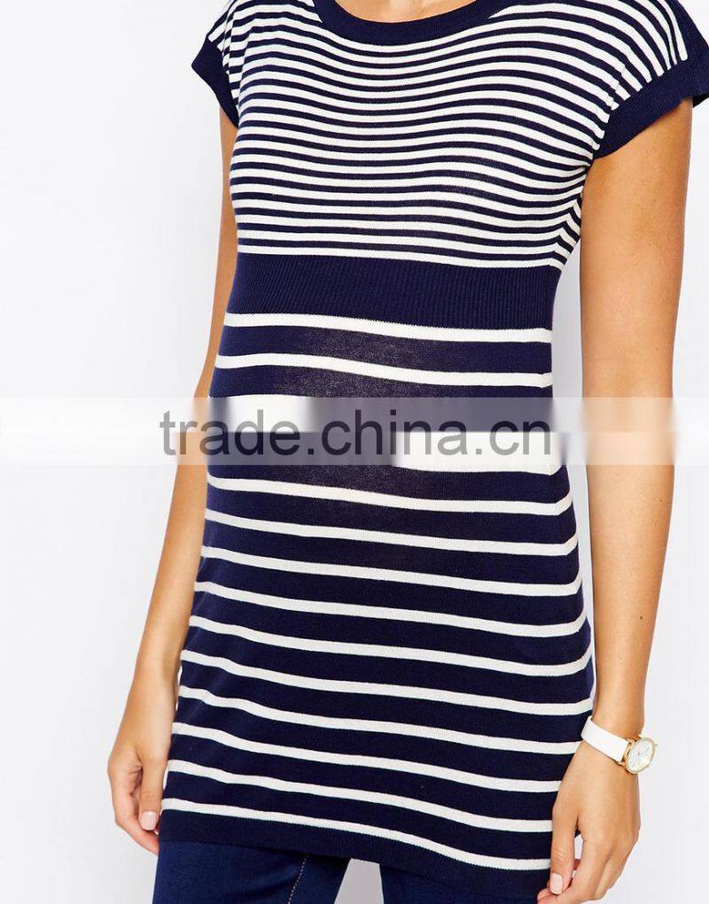 New Look Maternity Boat Neck Stripe Tunic