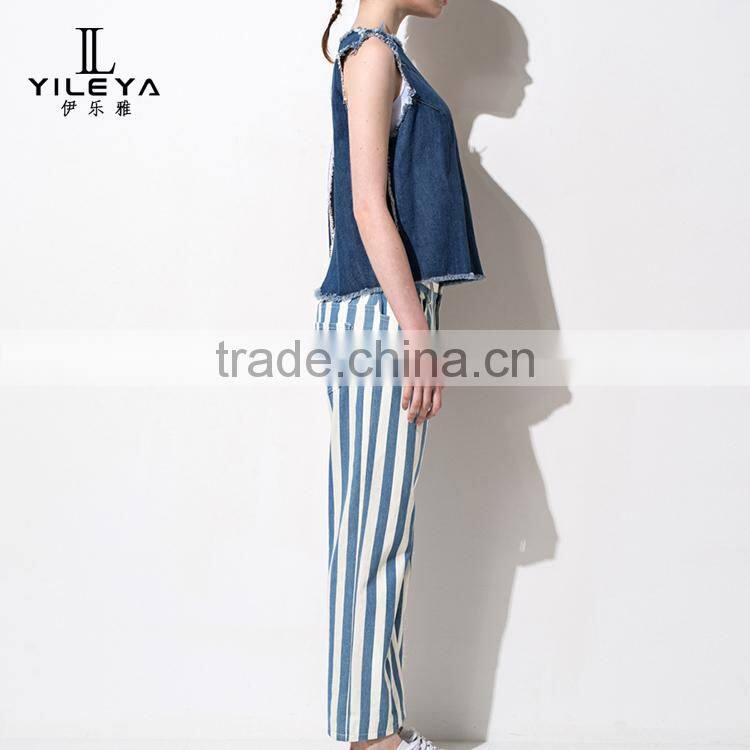 Denim vest women,girls denim vest factory