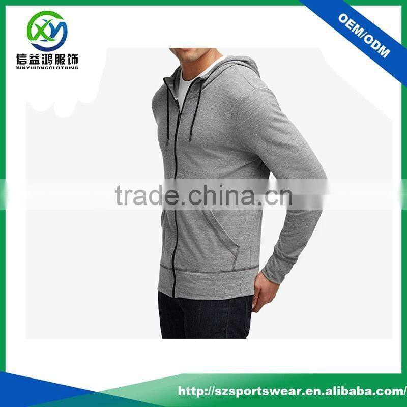 Latest design high quality lightweight polyester fabric bomber jacket with draw string for man