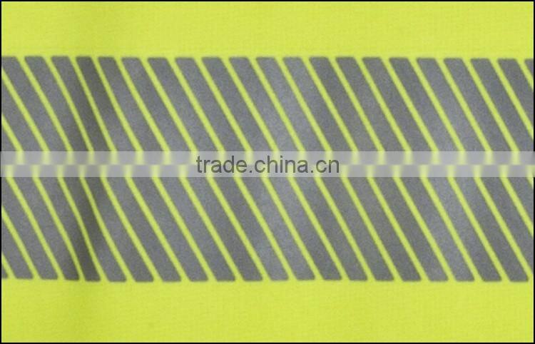 New design protective high visibility knitted wear with heat transfer tape EN20471