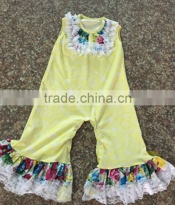 Wholesale baby girls fashion cotton romper the new born baby romper clothes boutique kids infant romper