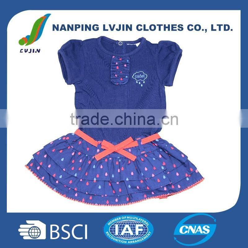 Sweet Girls Purple Kids Dresses Baby Wears Summer Dress baby dress