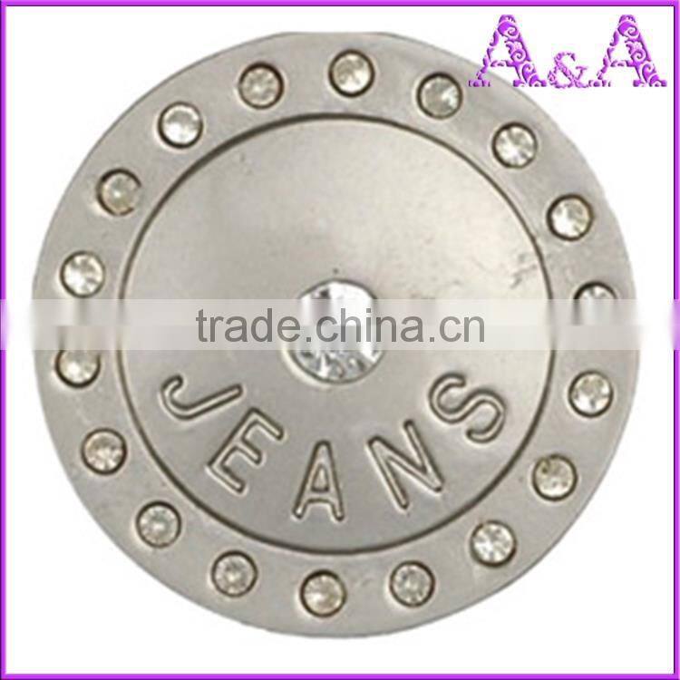 Classic Pretty jeans button with black stone