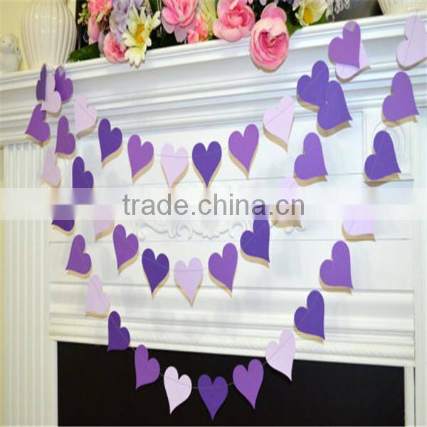 Creative garland/ heart banner garland sign tag vintage wedding