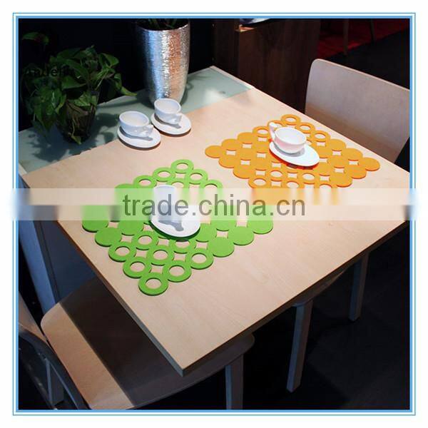 2017 New Style Square Felt Placemat For Dining Decoration Table Mat