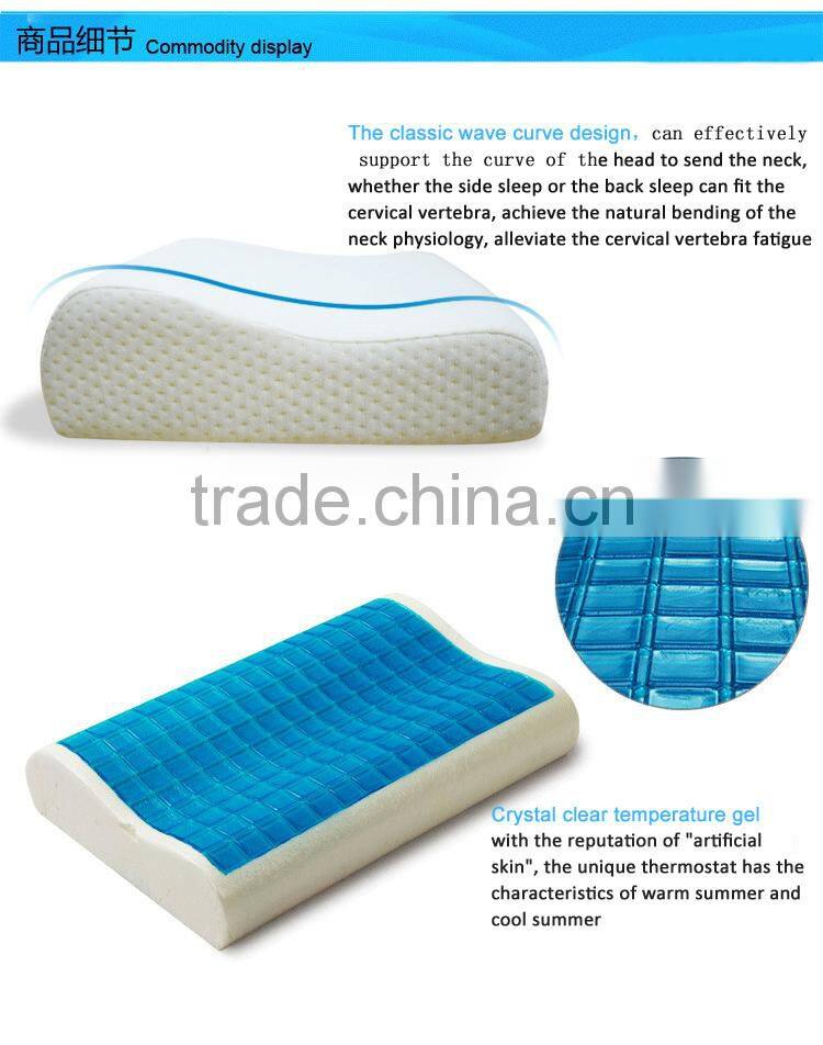Manufacturer wholesale air condition cooling gel pillow ice gel memory foam pillow cool gel pillow