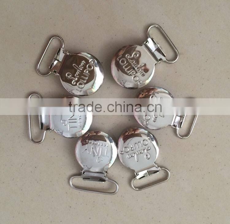 Wholesale Cheap OEM Logo Metal Suspender Clips
