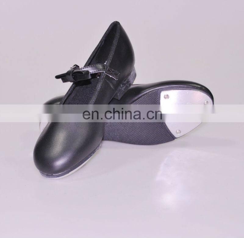 08B5T102 Women's Leather Narrow Tap Shoes