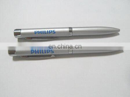multi function school used led pen projection logo plastic pen