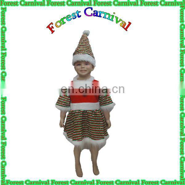 87068 Sexy Snowman Costume With Crown For Kids