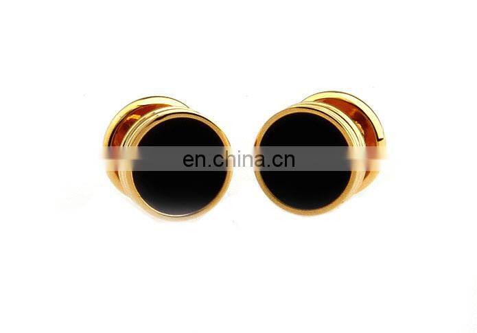 Gold plated metal studs Cufflinks Manufacture Alibaba wholesale