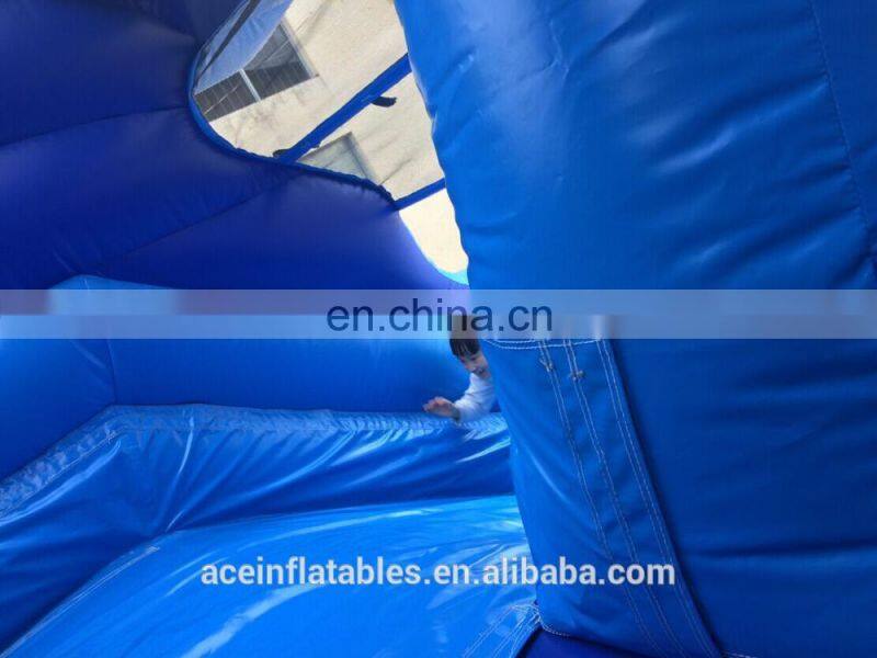 PVC,PVC tarpauline Material and slider,Castle Type big water slide pool