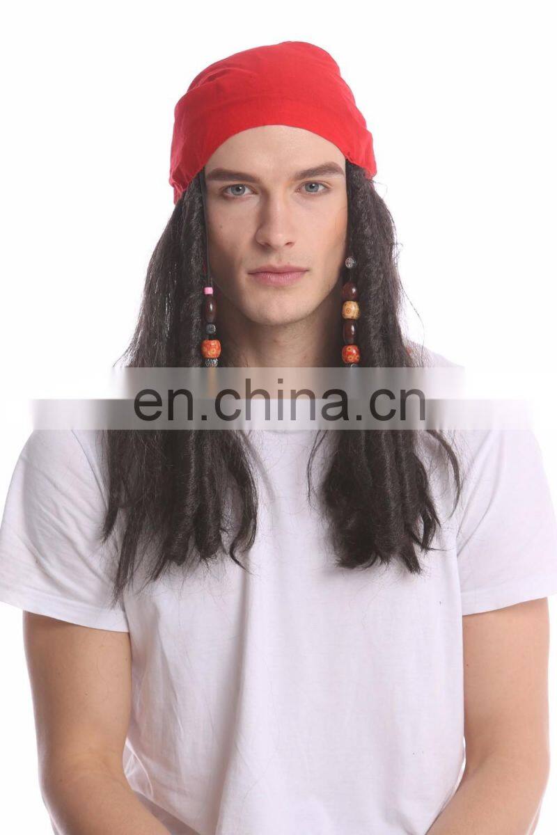 Party pirate red scarf wigs MW-010