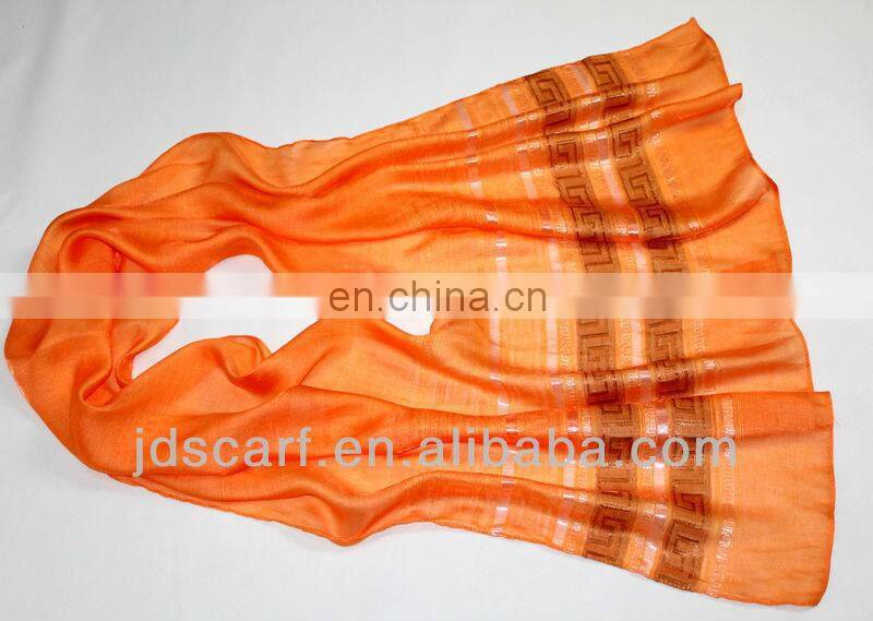polyester , summer ,silk , thin orange scarves hijab+turc