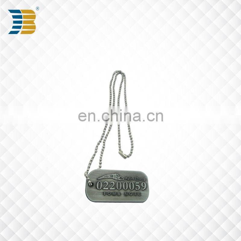 wholesale cheap custom metal military souvenir dog tag
