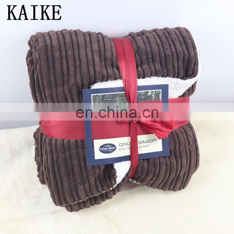 100%polyester cheap polar fleece flannel lamb baby heated mink blanket spain