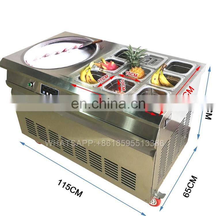 Big pan Cold Ice Pan Machine Fry Fried Ice Cream Machine