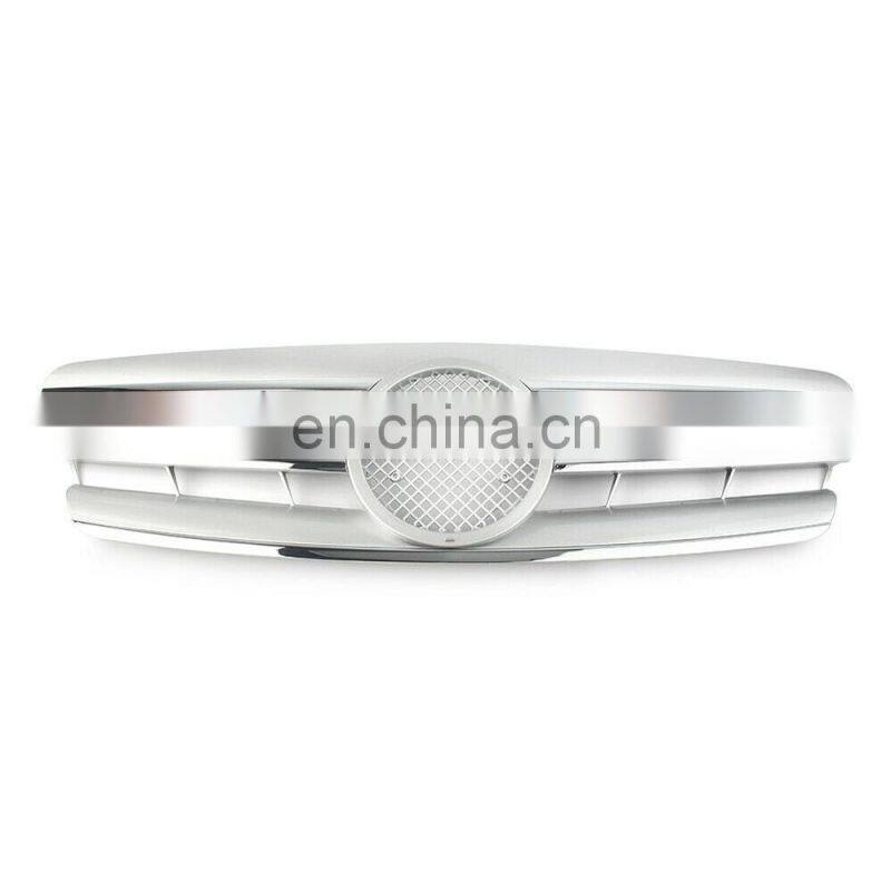 3-PIN AMG Style Front Grill Grille Silver 00-06 for Mercedes Benz C CLASS W203