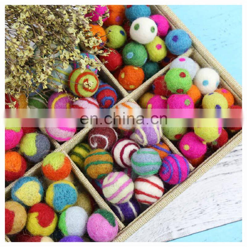 Christmas ornament wool felt balls