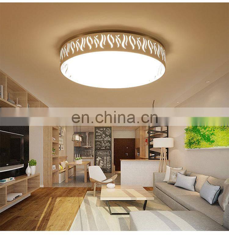 Modern LED Ceiling Light Round Bedroom Simple Living Restaurant Lighting