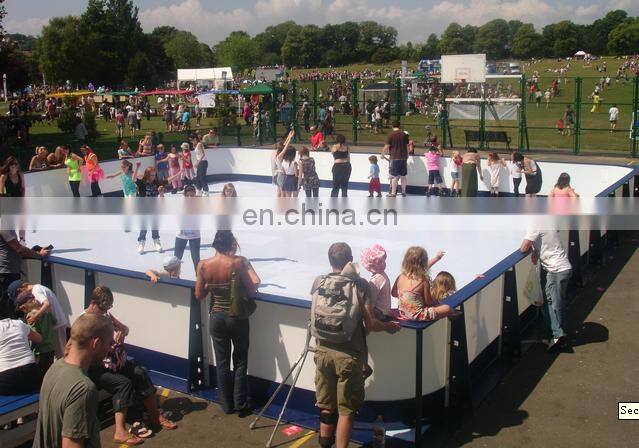 Seasonal park and holiday ice rinks/UHMWPE skating surface/artificial hot Ice boards