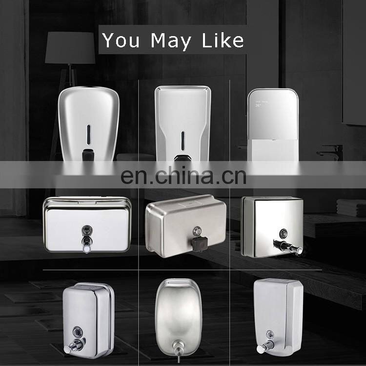 You May Like refillable wall mount bathroom laundry manual stainless steel liquid soap dispenser with lock