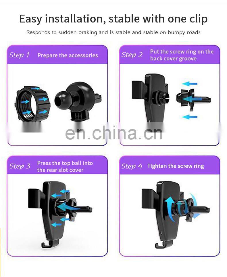 Qi Wireless Charging New Product 2020 Wholesale Mobile Phone Wireless Charging Pad Car For Apple Wireless Charger