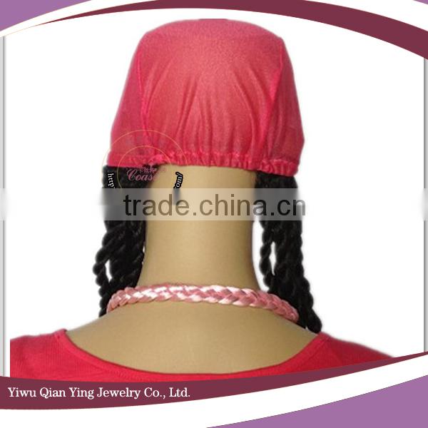 fashion braid pink synthetic wigs cap